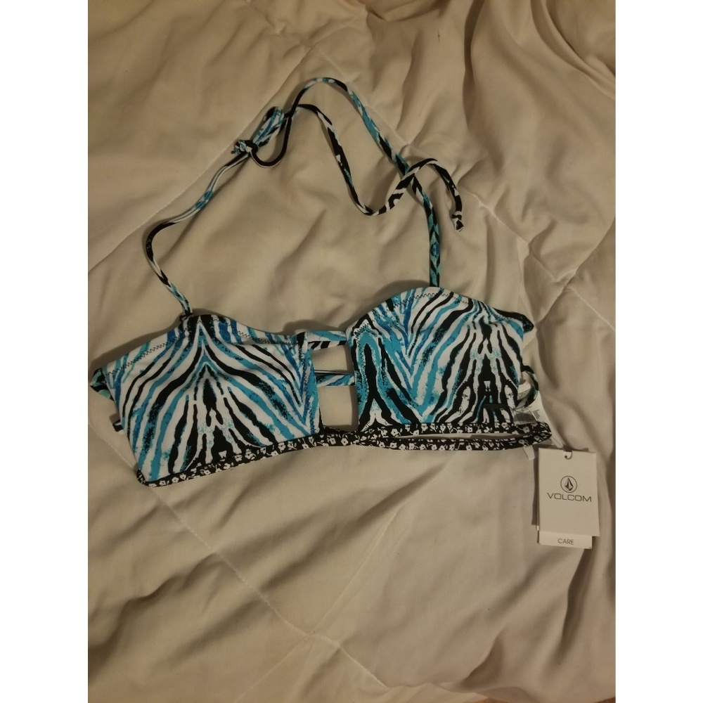NWT Volcom Bandeau Bikini Top